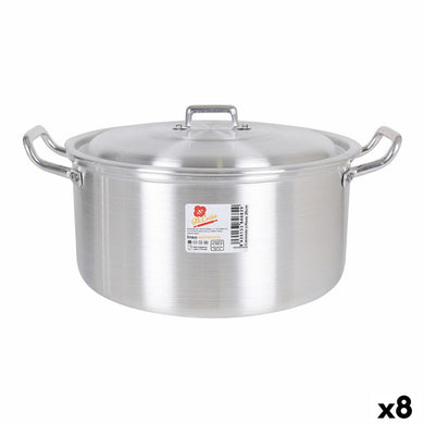 Casserole with lid Aluminium 33,5 x 28 x 15 cm (8 Units)-0