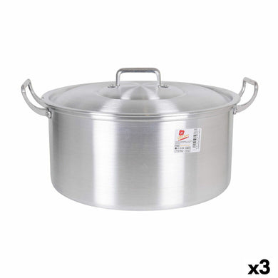 Casserole with lid Aluminium 43 x 36 x 16 cm (3 Units)-0
