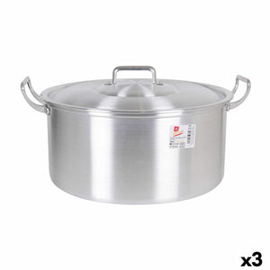 Casserole with lid Aluminium 43 x 36 x 16 cm (3 Units)-0