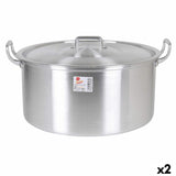 Casserole with lid Aluminium 49 x 41 x 24 cm (2 Units)-0