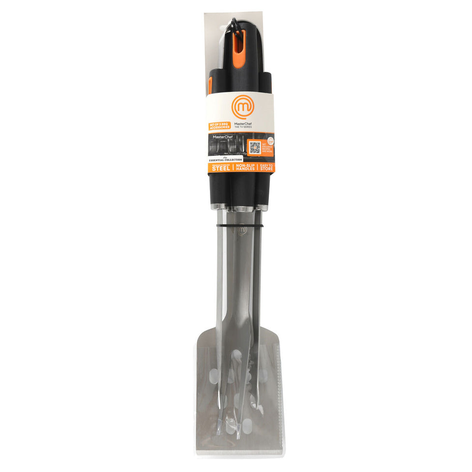 Barbecue utensils MasterChef 3 Pieces (12 Units)-2