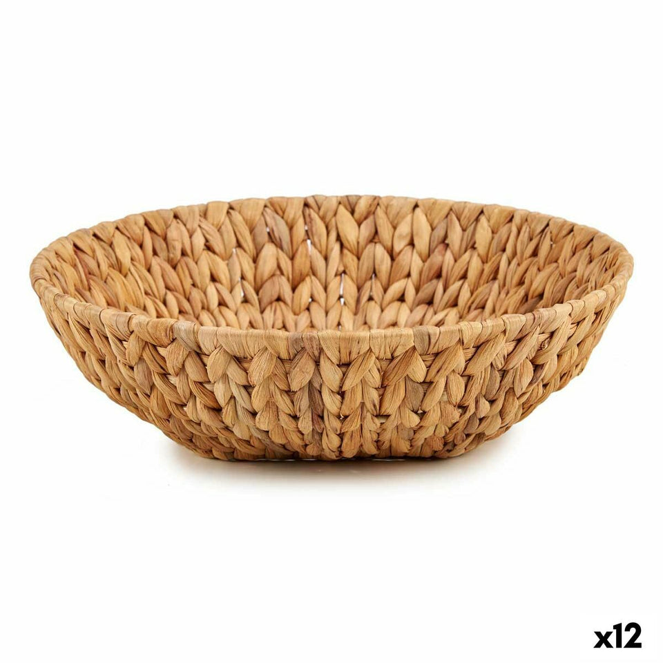 Centerpiece Gift Decor Brown Metal Water hyacinth 34 x 9 x 34 cm (12 Units)-0