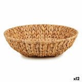 Centerpiece Gift Decor Brown Metal Water hyacinth 34 x 9 x 34 cm (12 Units)-0
