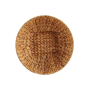 Centerpiece Gift Decor Brown Metal Water hyacinth 34 x 9 x 34 cm (12 Units)-2
