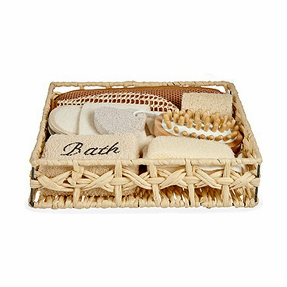 Bath Set Berilo Brown 30 x 6,5 x 30 cm Basket (6 Units)-2