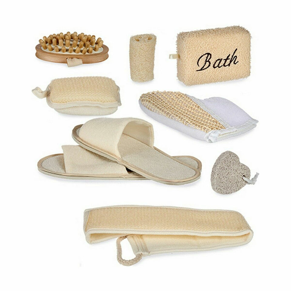 Bath Set Berilo Brown 30 x 6,5 x 30 cm Basket (6 Units)-1