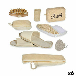 Bath Set Berilo Brown 30 x 6,5 x 30 cm Basket (6 Units)-0