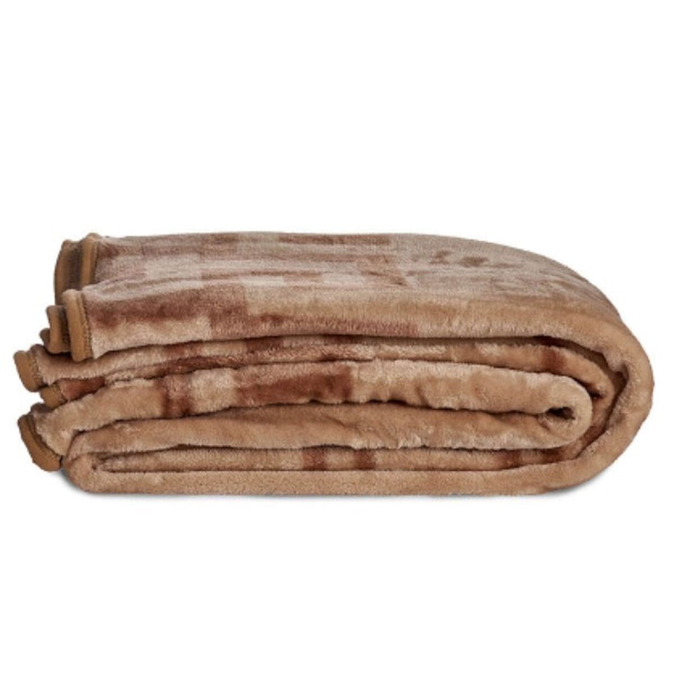 Blanket Gift Decor Beige 220 x 240 x 0,5 cm (4 Units)-1