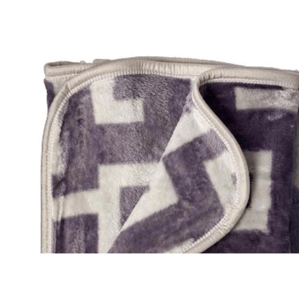 Blanket Gift Decor Grey 220 x 240 x 0,5 cm (4 Units)-1
