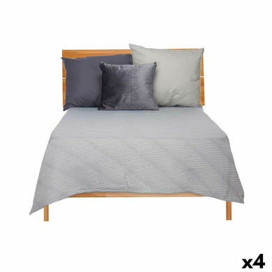 Bedspread (quilt) Gift Decor Grey 240 x 260 cm (4 Units)-0