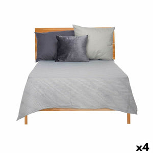 Bedspread (quilt) Gift Decor Grey 240 x 260 cm (4 Units)-0