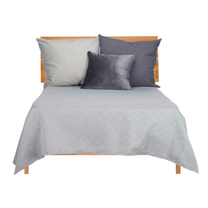 Bedspread (quilt) Gift Decor Grey 240 x 260 cm Geometric (4 Units)-3