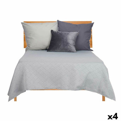 Bedspread (quilt) Gift Decor Grey 240 x 260 cm Geometric (4 Units)-0