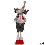 Christmas Reindeer Krist+ FG09-PX21383A Red Grey Christmas Reindeer 13 x 65 x 18 cm (4 Units)-0