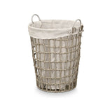 Basket Kipit Grey Polyester Cloth polypropylene Iron Plastic 50 % cotton (6 Units)-4