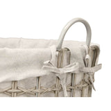 Basket Kipit Grey Polyester Cloth polypropylene Iron Plastic 50 % cotton (6 Units)-1