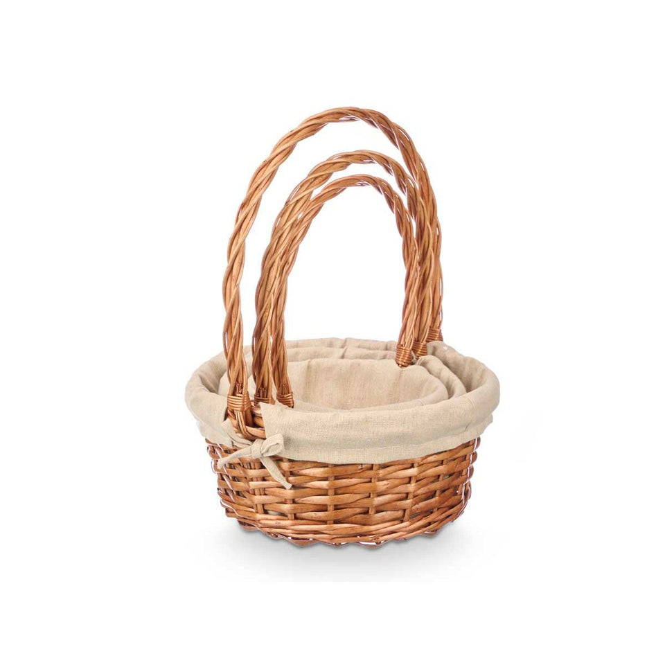 Basket set Kipit Natural Polyester Cotton wicker 3 Pieces (8 Units)-2
