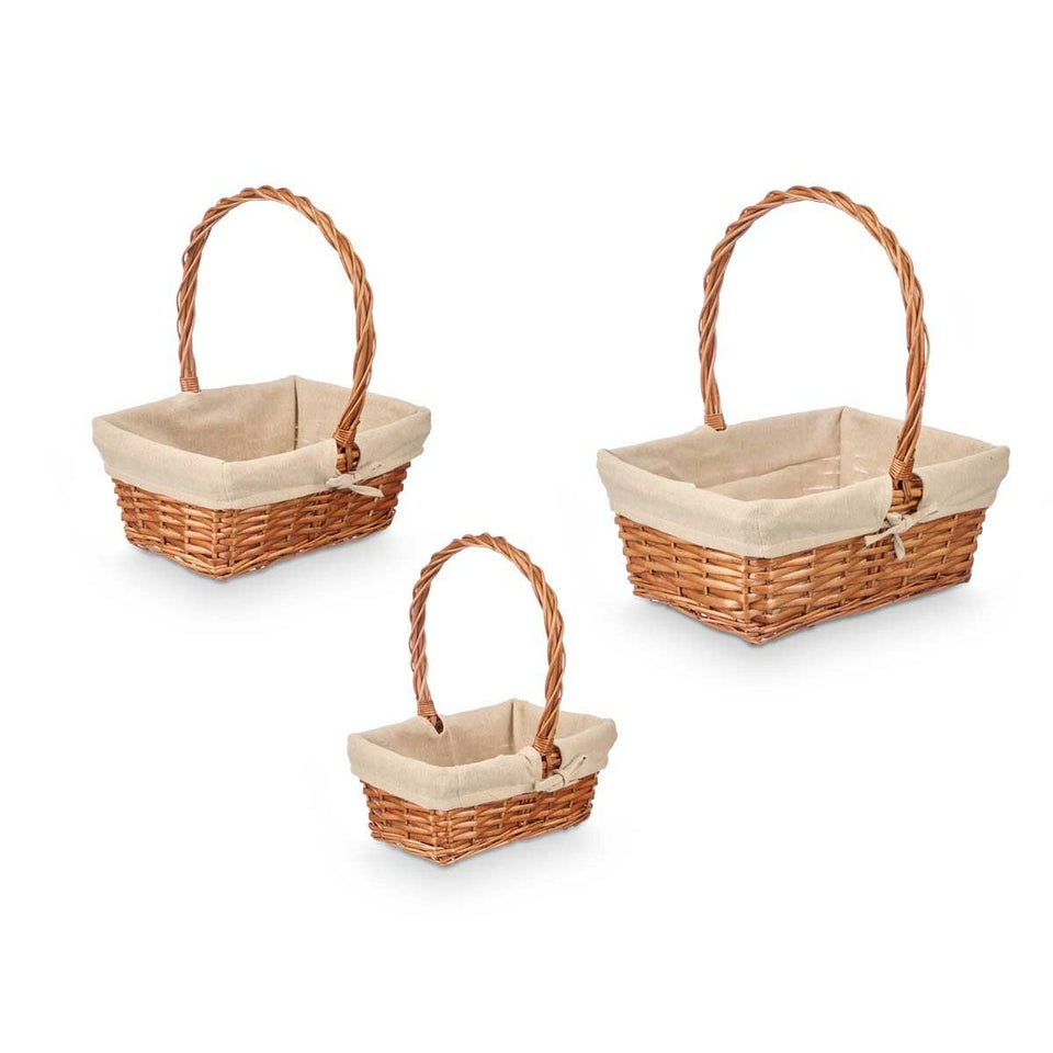 Basket set Kipit Natural Polyester Cotton wicker 3 Pieces (8 Units)-4