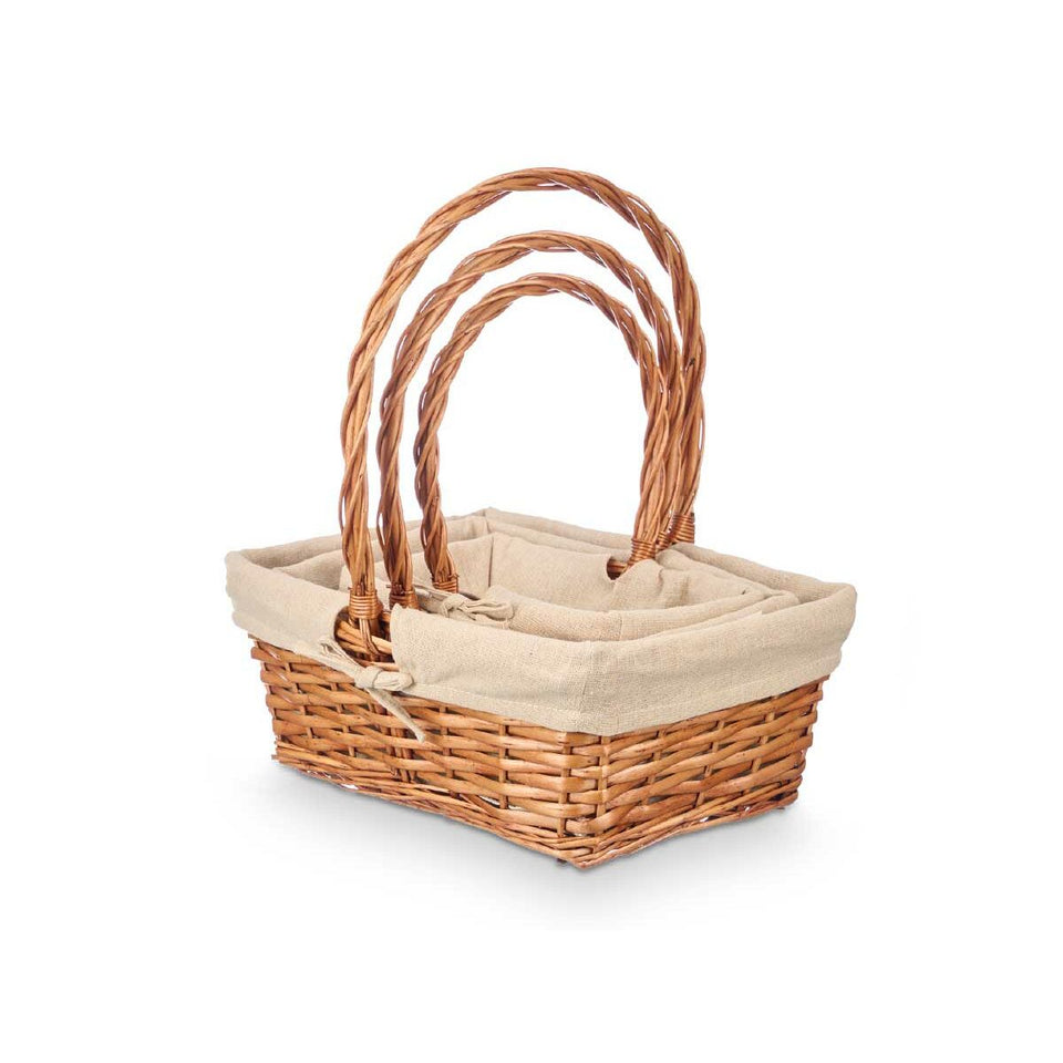 Basket set Kipit Natural Polyester Cotton wicker 3 Pieces (8 Units)-2
