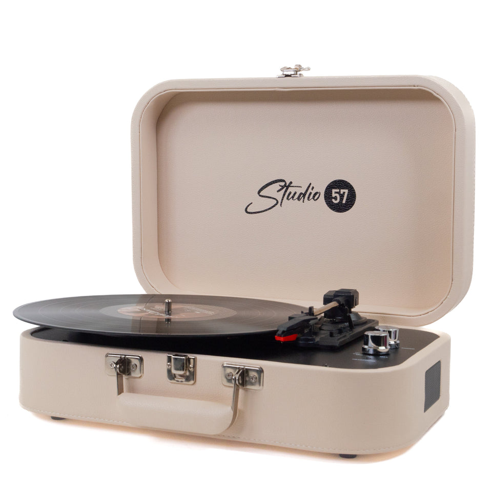 Studio 57 Mellow Turntable (White)-1