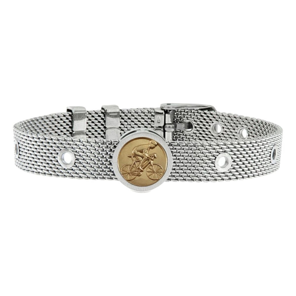 Unisex Bracelet Cyclist Talent Jewels TJA-1-01-01-1-235 Silver-0