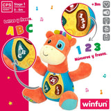 Soft toy with sounds Winfun Giraffe 18 x 19 x 8,5 cm (6 Units)-3