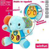 Soft toy with sounds Winfun Elephant 17 x 17,5 x 10 cm (6 Units)-5