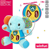 Soft toy with sounds Winfun Elephant 17 x 17,5 x 10 cm (6 Units)-4