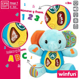 Soft toy with sounds Winfun Elephant 17 x 17,5 x 10 cm (6 Units)-3