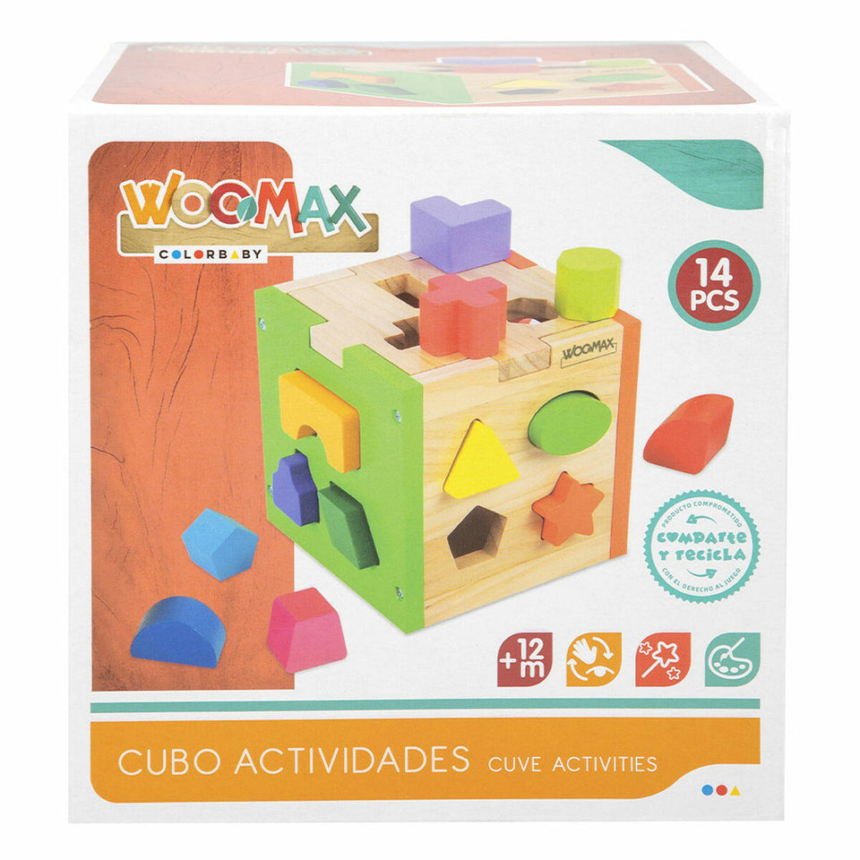 Child's Wooden Puzzle Woomax 15 x 15 x 15 cm (6 Units)-1