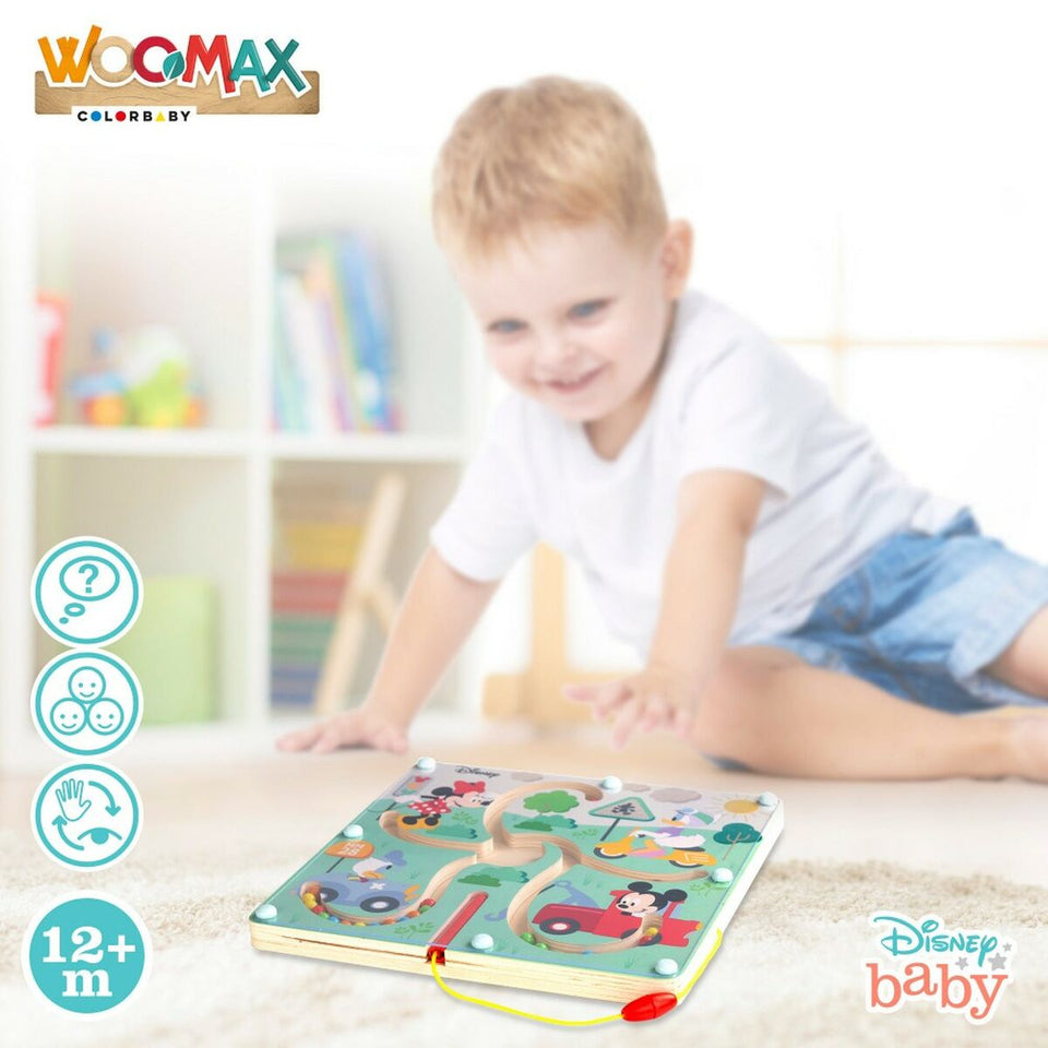 Maze Game Disney Wood 22,5 x 1,5 x 22,5 cm-1