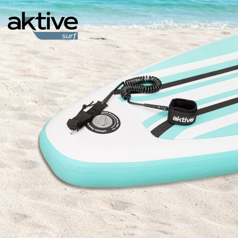 Leash Aktive Black 20 cm Spiral Stand Up Paddle Board-1