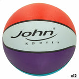 Basketball Ball John Sports Rainbow 7 Ø 24 cm 12 Units-0