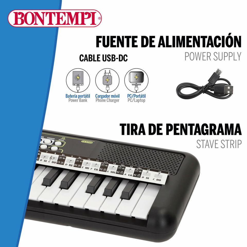 37-Key Keyboard Bontempi 42 x 4 x 15 cm (6 Units)-4