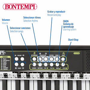 37-Key Keyboard Bontempi 42 x 4 x 15 cm (6 Units)-1