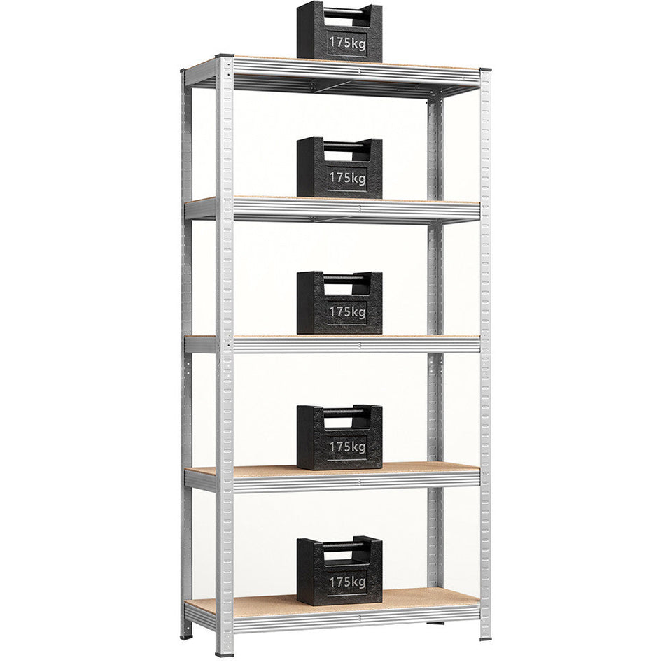 5-szintes acél polcrendszer, 2 db, ezüst-2