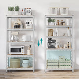 5-szintes acél polcrendszer, 2 db, ezüst-3