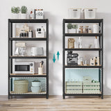 5-szintes acél polcrendszer, 2db, fekete-4