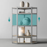 5 szintes sarok tárolópolc 70x70x180-4