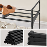 3 szintes fém cipőtartó, 116 x 30 x 55 cm-3