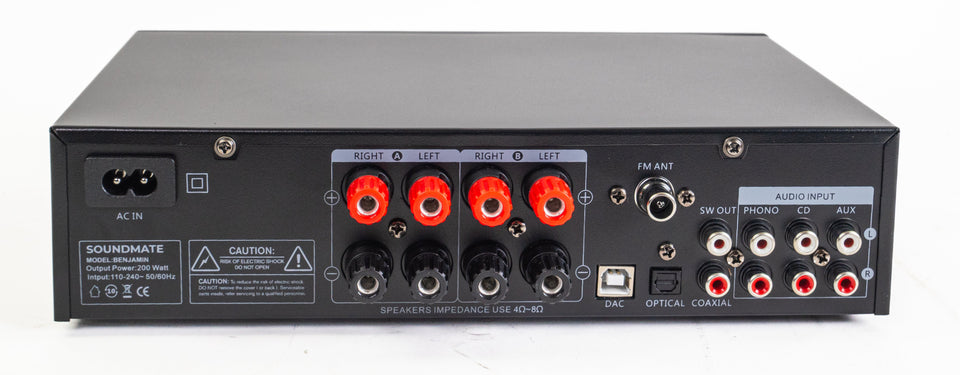 SoundMate Hi-Fi amplifier w. Bluetooth (2x50W)-4