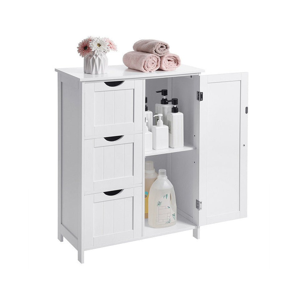 3 fiókos 1 polcos tárolószekrény 60x30x81cm-1