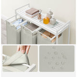 3 rekeszes szennyestartó, törtfehér-3