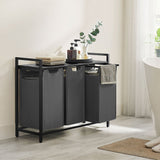 3 rekeszes szennyestartó, sötétszürke-2