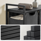 3 rekeszes szennyestartó, sötétszürke-4