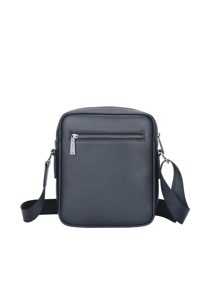 Borsa a tracolla da uomo In Vera pelle Made in Italy 20x25x9 cm-1