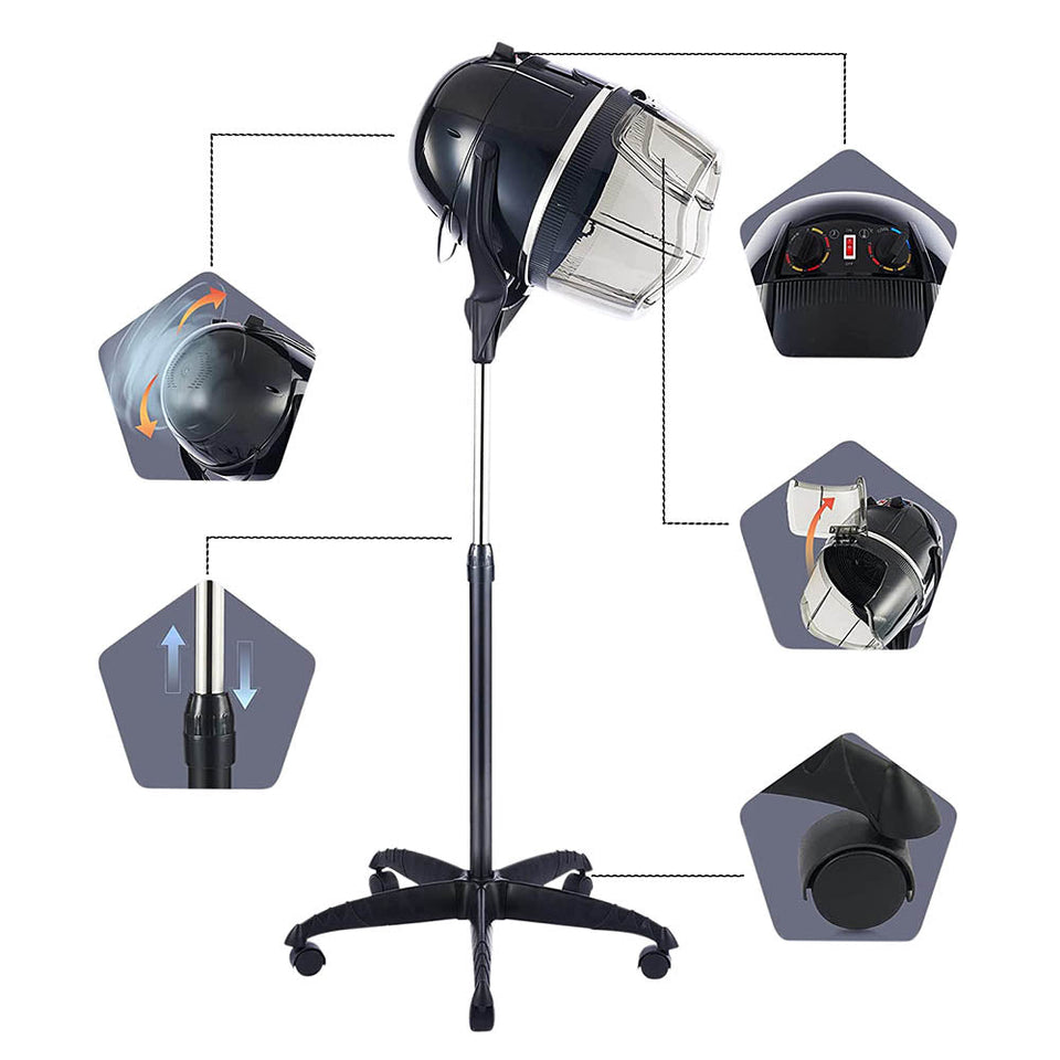 Stand hair dryer hood-3