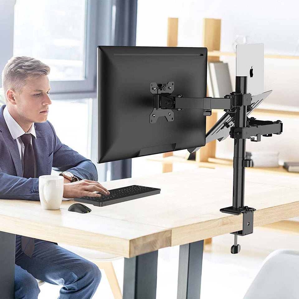 Desktop monitor and laptop stand-4