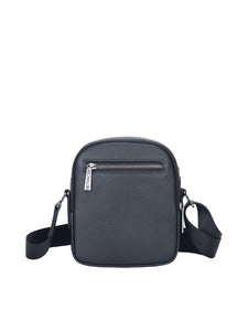 Borsa a tracolla da uomo In Vera pelle Made in Italy 16x20x9 cm-1