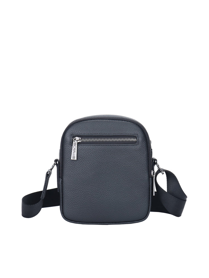 Borsa a tracolla da uomo In Vera pelle Made in Italy 16x20x9 cm-1